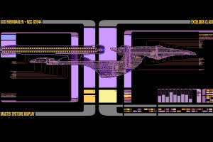 Star Trek, LCARS, Spaceship, Schematic