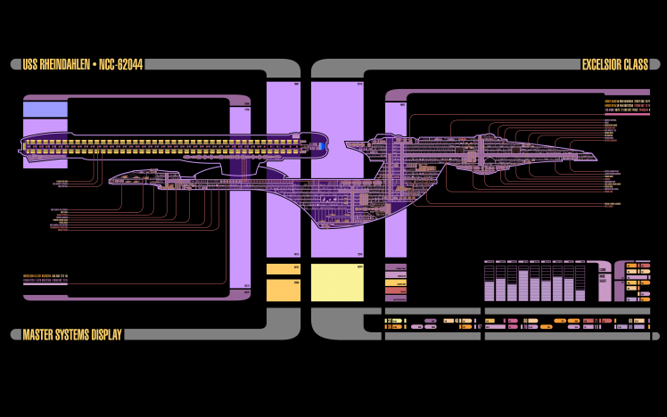 Star Trek, LCARS, Spaceship, Schematic HD Wallpaper Desktop Background
