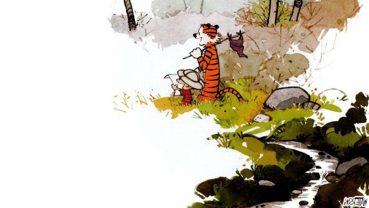 Calvin And Hobbes, Comics, Exploration HD Wallpaper Desktop Background