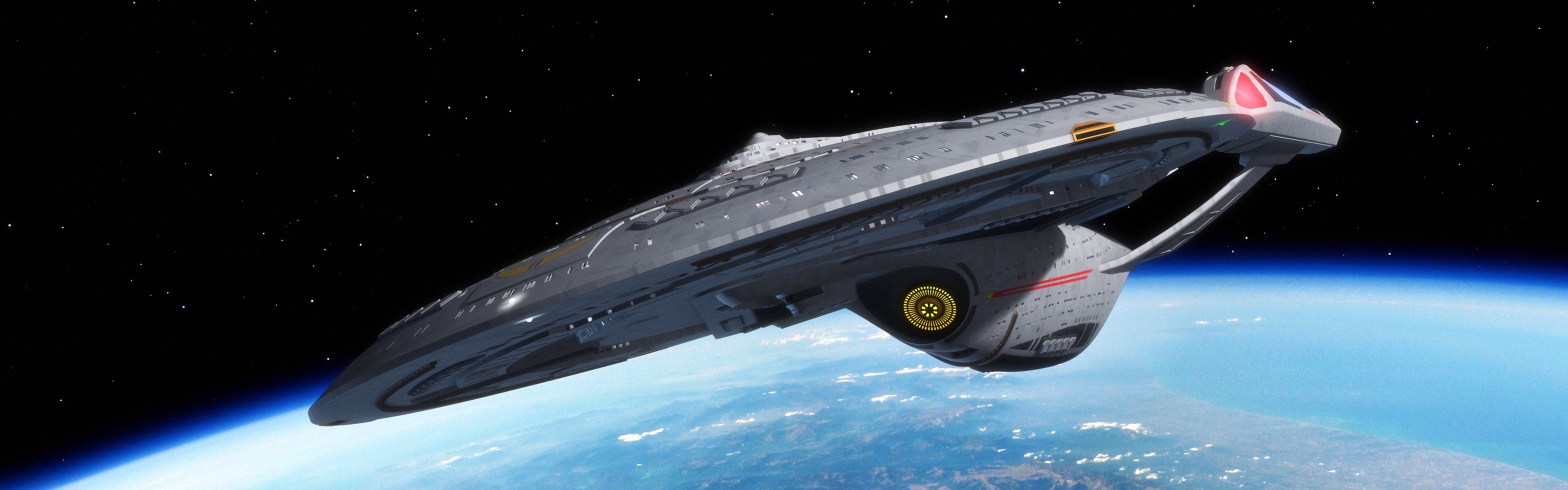 Star Trek, USS Enterprise (spaceship), Space, Multiple Display Wallpaper
