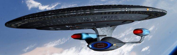 Star Trek, USS Enterprise (spaceship), Space, Multiple Display HD Wallpaper Desktop Background