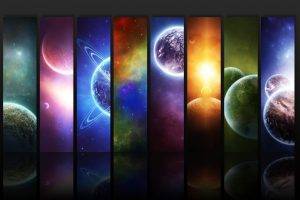 space, Planet, Colorful