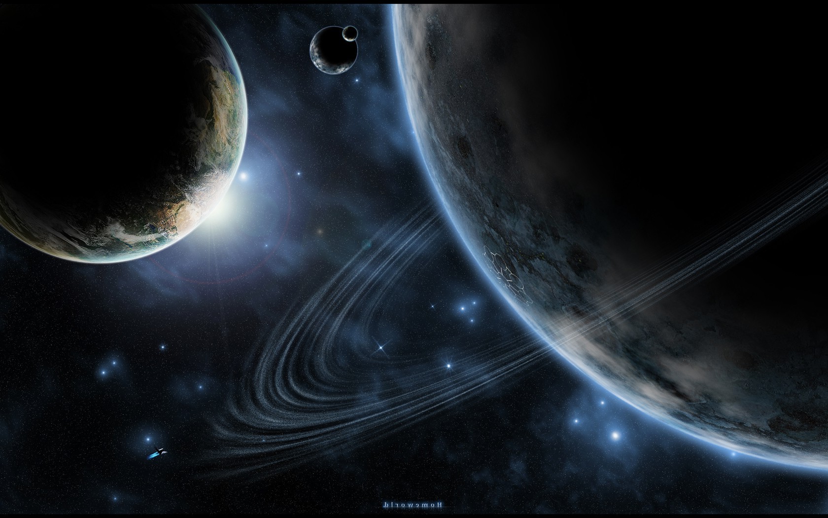 space, Planet, Stars Wallpaper
