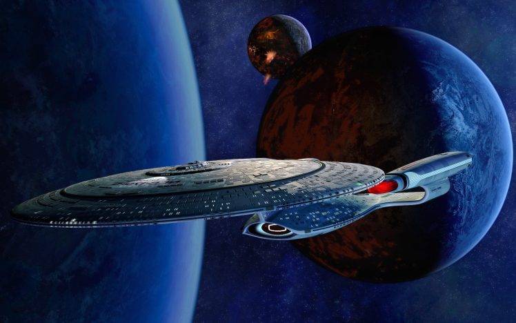 Star Trek, USS Enterprise (spaceship), Space, Planet HD Wallpaper Desktop Background