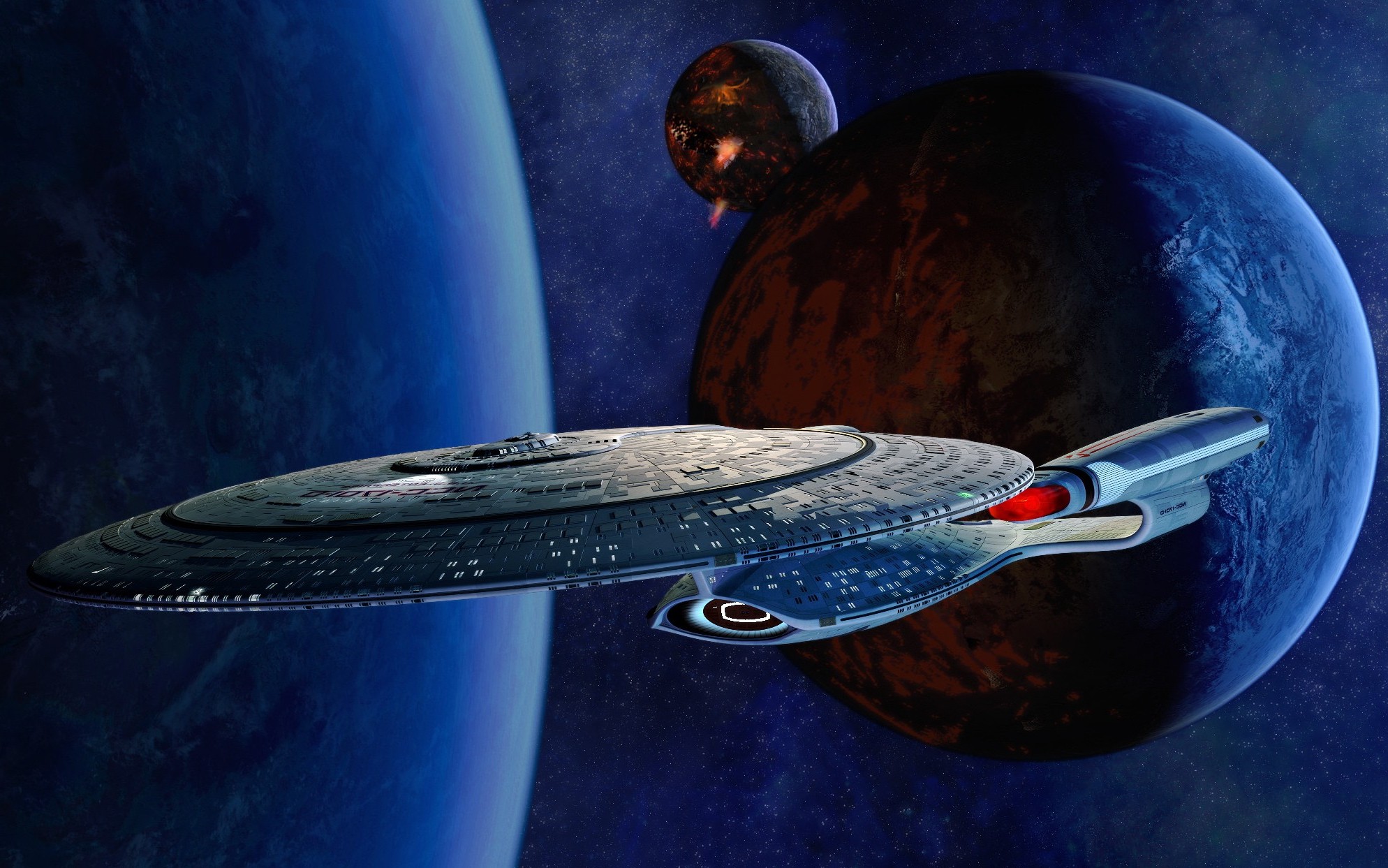 Star Trek, USS Enterprise (spaceship), Space, Planet Wallpaper