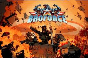 Broforce, Video Games, PC Gaming, Cover Art