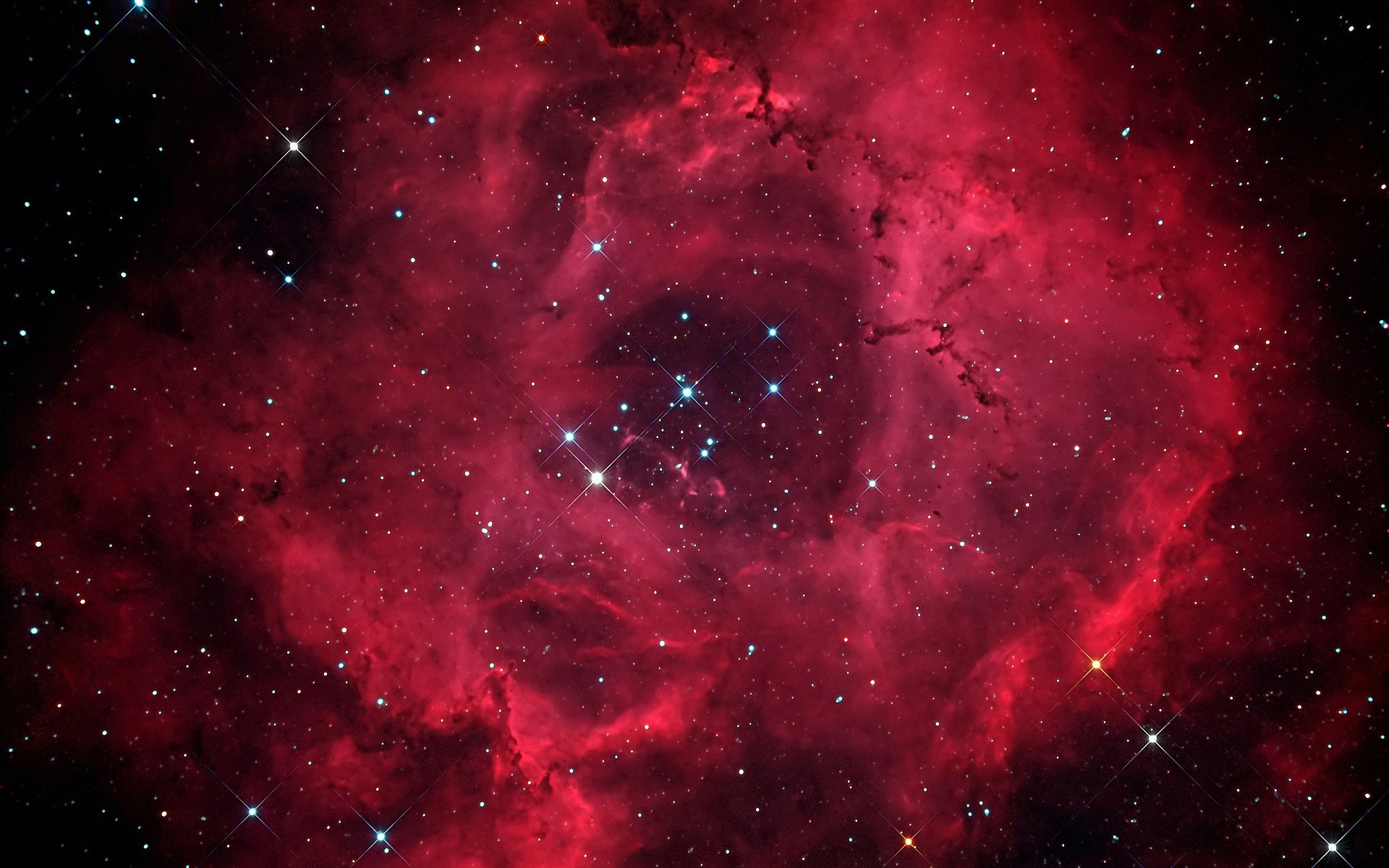 space, Stars, Nebula, Nebulosa Roseta Wallpaper