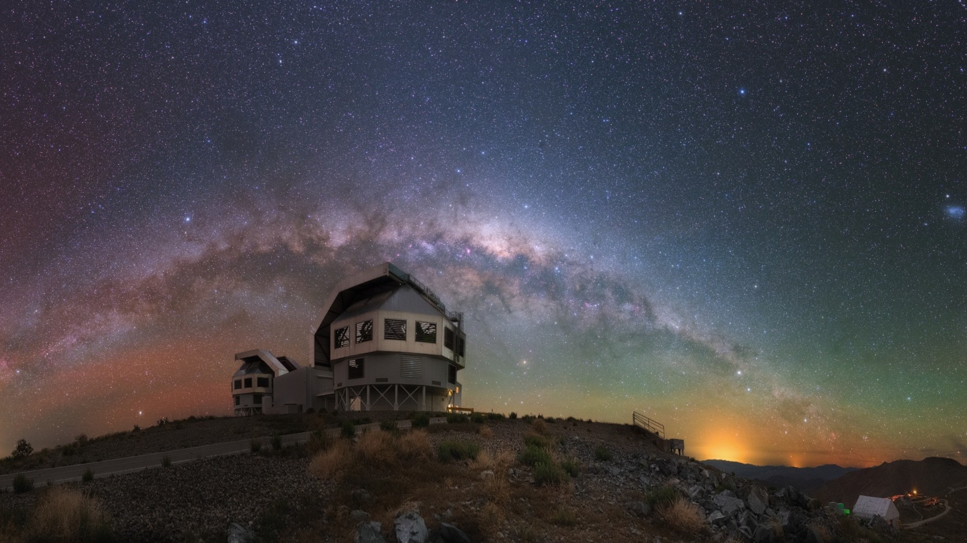 space, Milky Way, Landscape Wallpaper