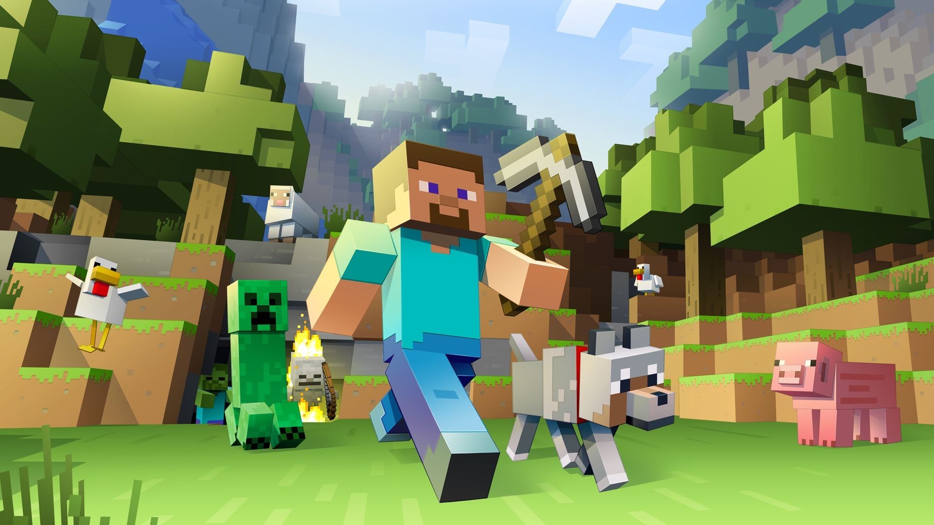 Minecraft Video Games Pixels Wallpapers HD Desktop And Mobile 
