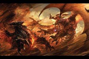 dragon, Dragonfight, World Of Warcraft