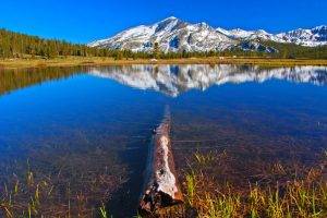 nature, Landscape, Mountain, Lake, Water, Reflection, Forest, Snowy Peak, Blue, Sky