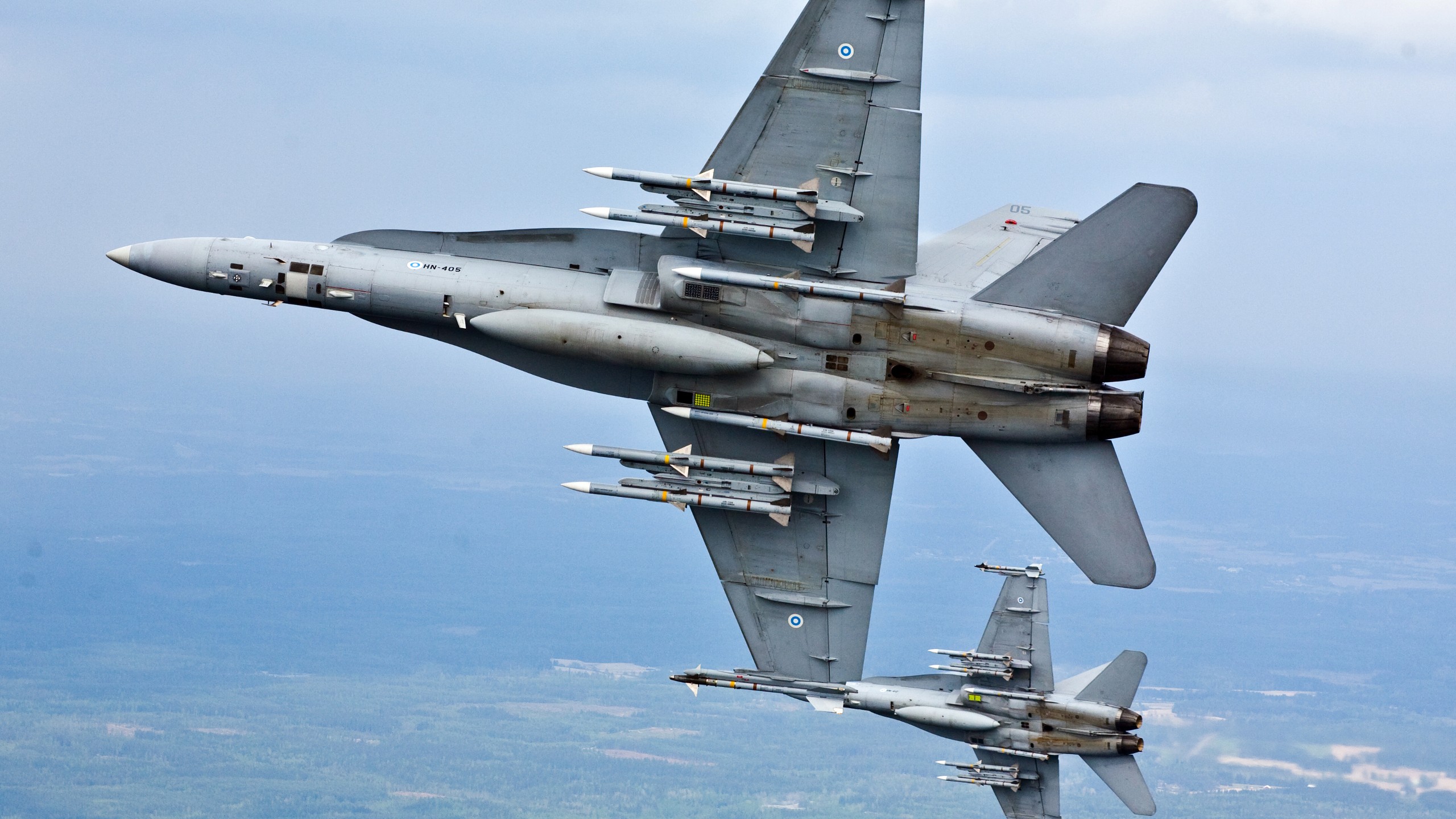 military, Finnish Air Force, McDonnell Douglas F A 18 Hornet Wallpaper