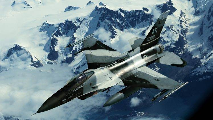 military, General Dynamics F 16 Fighting Falcon, Alaska HD Wallpaper Desktop Background