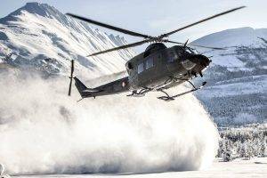 military, Military Aircraft, Helicopters, Bell 412, Norway