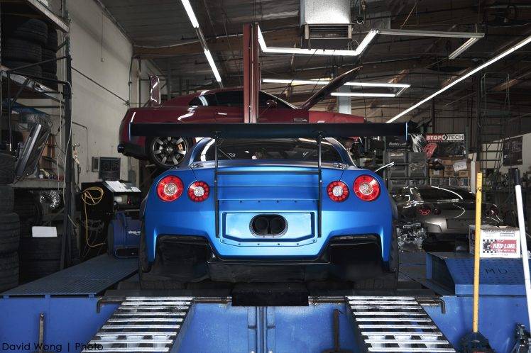 Nissan GT R, Car, Blue Cars HD Wallpaper Desktop Background