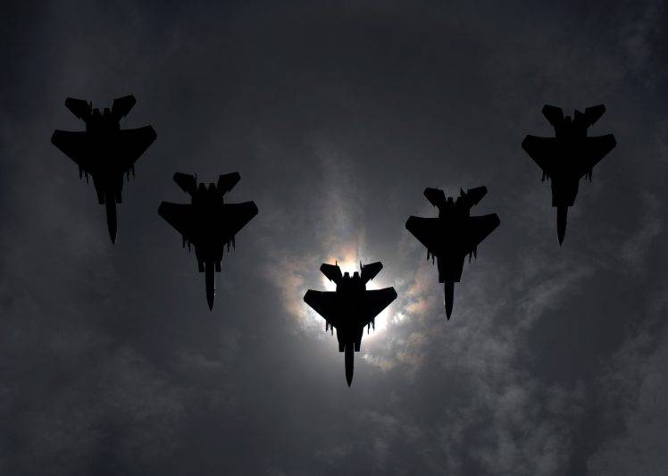 military, Air Force, Airplane, Sky, F 15 Strike Eagle HD Wallpaper Desktop Background
