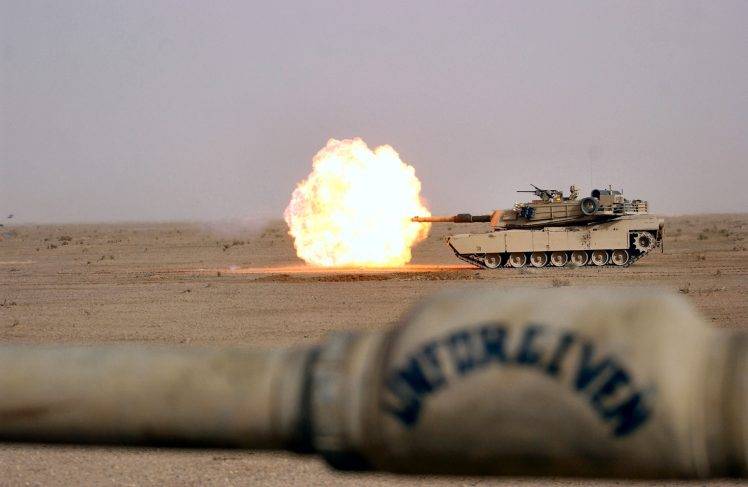 military, Tank, Weapon, Shooting, Fire, Explosion, Desert, M1 Abrams HD Wallpaper Desktop Background