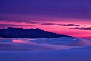 sunset, Mountain, Sky, Landscape, Sand, Desert