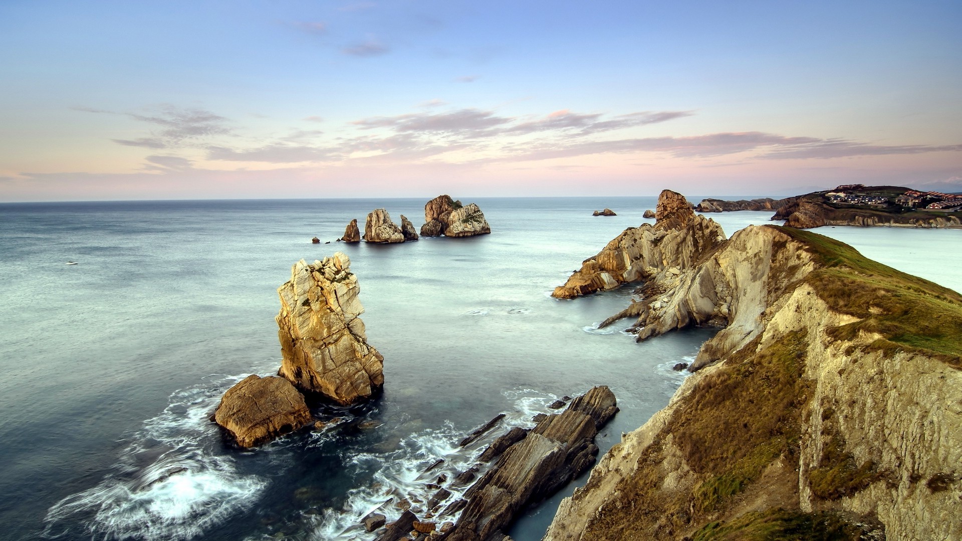 nature, Sea, Rock, Waves Wallpaper