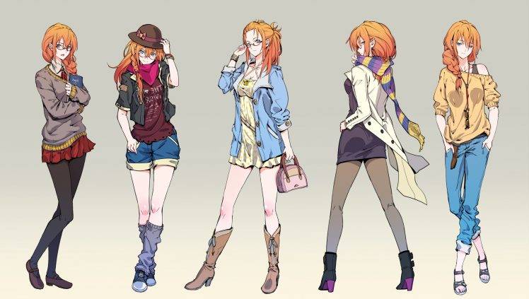anime, Redhead, Ryuuzaki Itsu, Original Characters HD Wallpaper Desktop Background