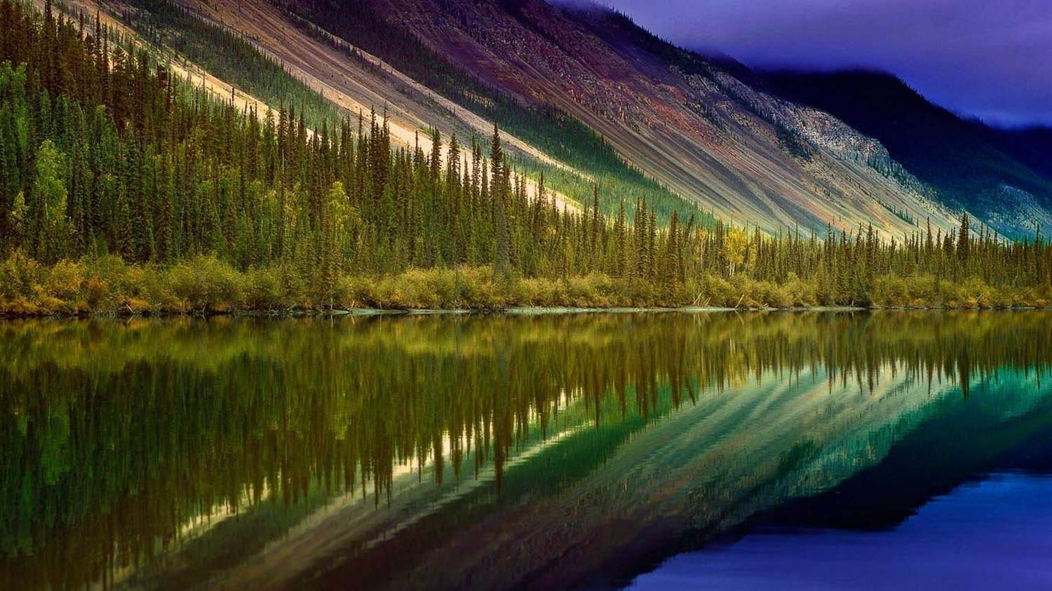 landscape, Nature, Mountain, Forest, River, Clouds, Water, Reflection, Canada, Trees Wallpaper