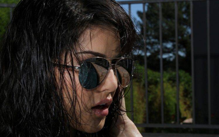 women, Brunette, Sunglasses, Sunny Leone HD Wallpaper Desktop Background