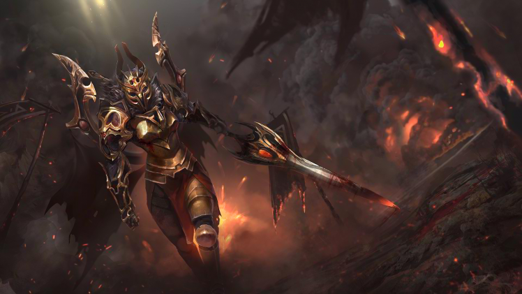 armor, Sword, Dota 2, Legion Commander HD Wallpaper Desktop Background
