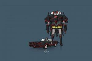 car, Transformers, Minimalism, Batman