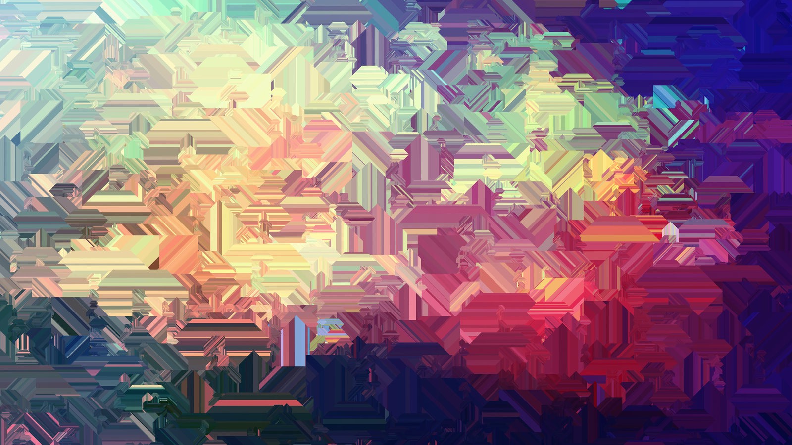 abstract, Digital Art, Warm Colors Wallpaper