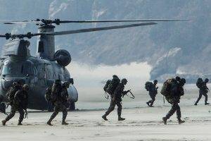 military, Helicopters, Beach, Soldier, Boeing CH 47 Chinook, South Korea, Republic Of Korea Armed Forces, Military Aircraft