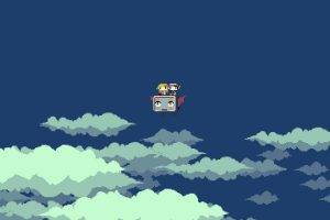 cave Story, Pixels, Sky, Quote, Curly Brace, Video Games