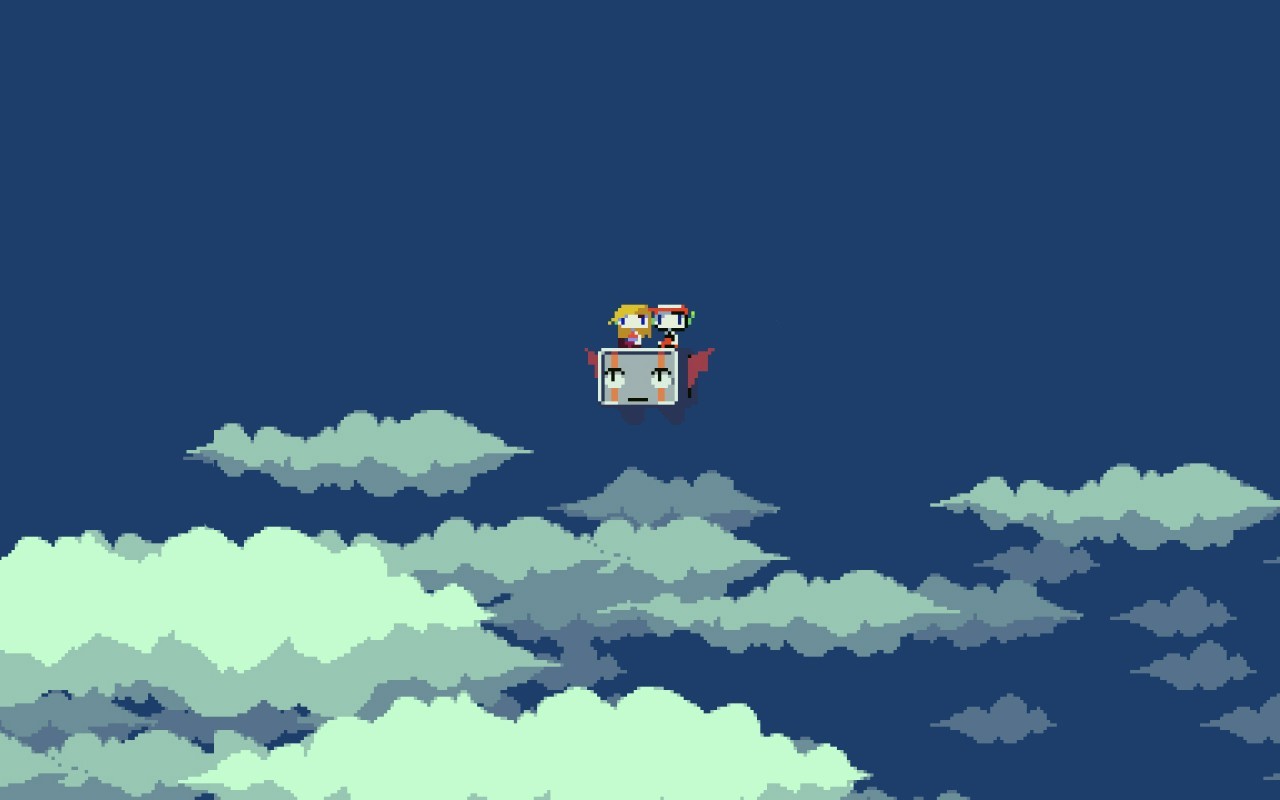 Cave Story Pixels Sky Quote Curly Brace Video Games Wallpapers Hd