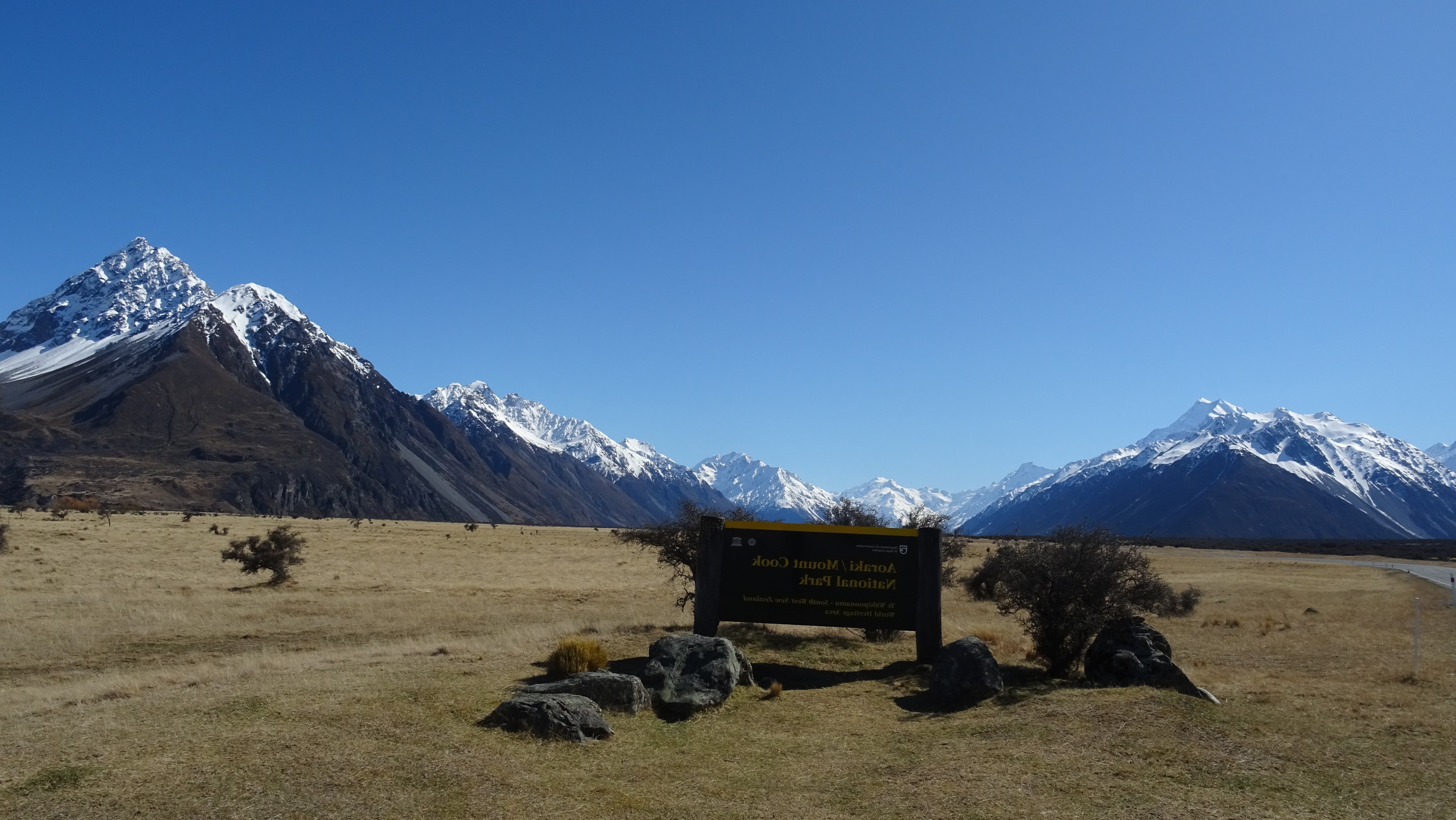landscape, Snowy Peak, Mount Cook, National Park, New Zealand, Nature Wallpaper