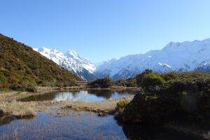 landscape, Snowy Peak, Mount Cook, National Park, New Zealand