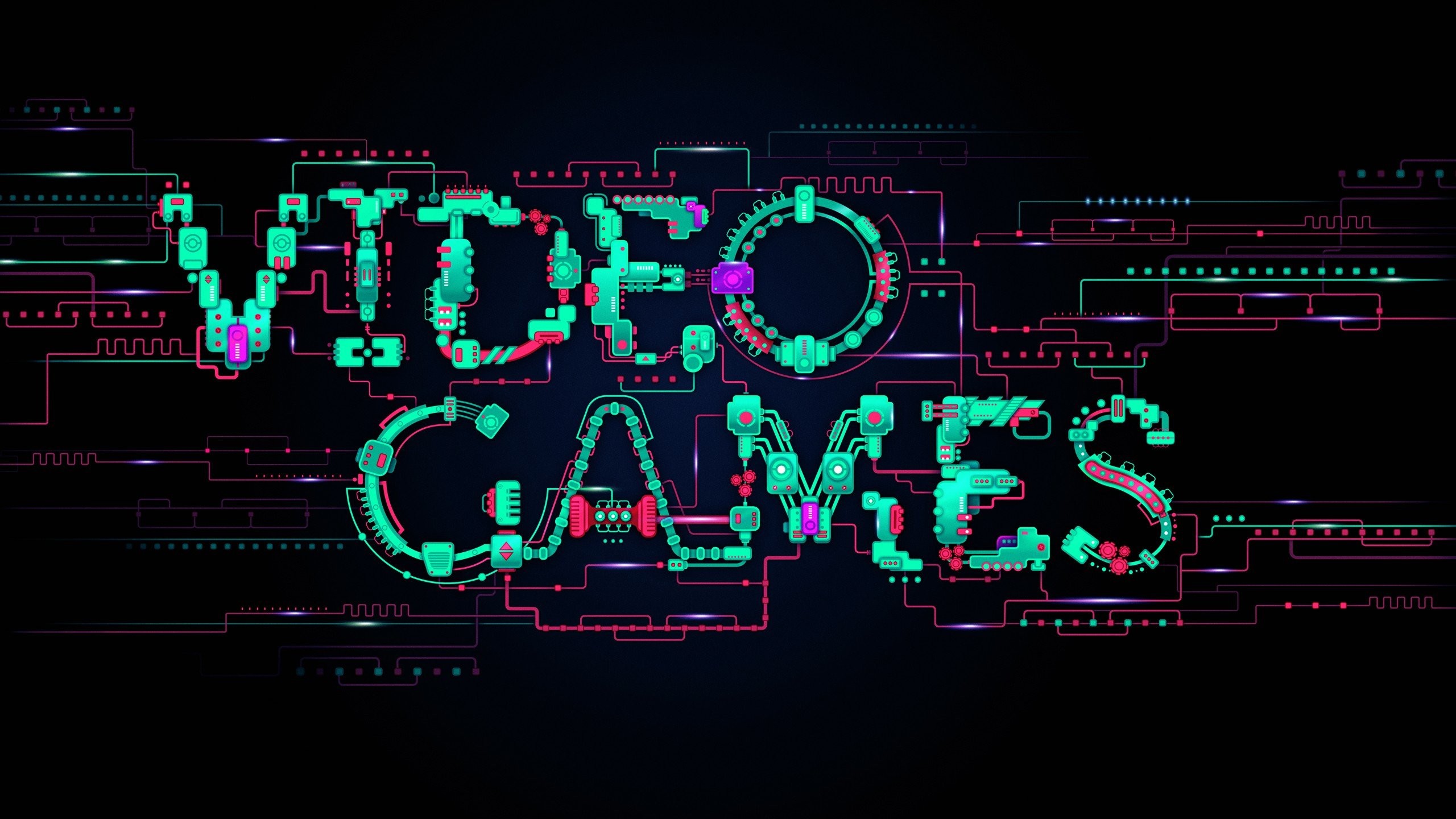 digital Art, Minimalism, Text, Video Games, Lines, Circuit Boards, Simple Background, Glowing, Technology, Computer, Typography, Electricity Wallpaper