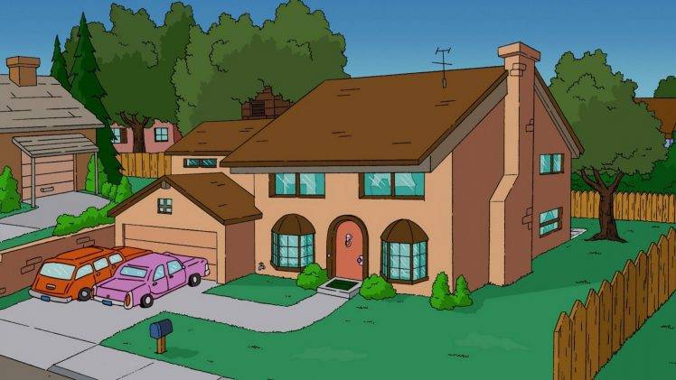 The Simpsons, House, TV HD Wallpaper Desktop Background