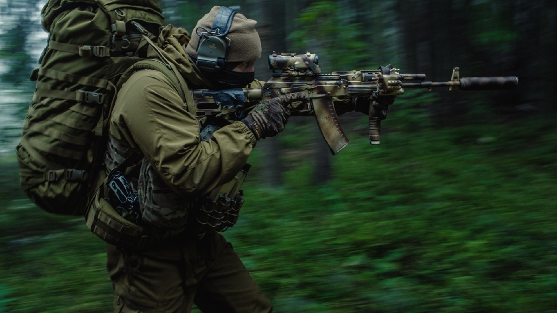 military, Russia, Russian, Spetsnaz, Special Forces, Forest, Soldier Wallpaper