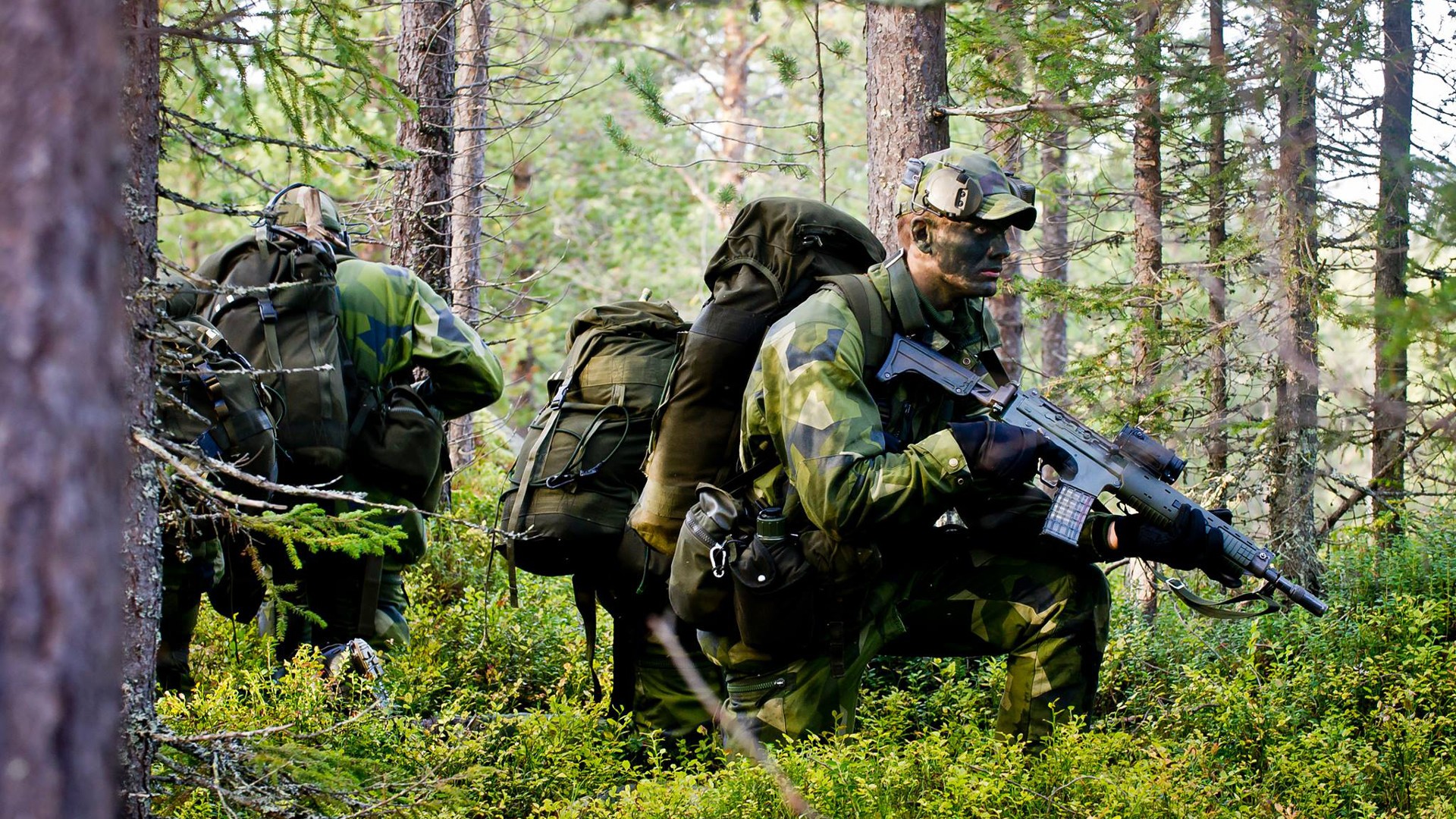 military, Soldier, Forest, Swedish Army Wallpaper