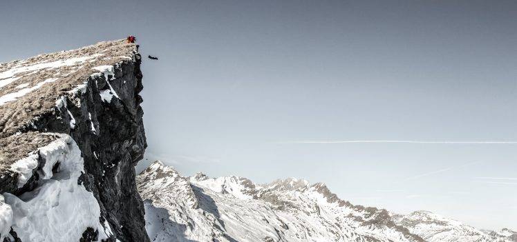 wingsuits, Mountain, Landscape, Nature HD Wallpaper Desktop Background