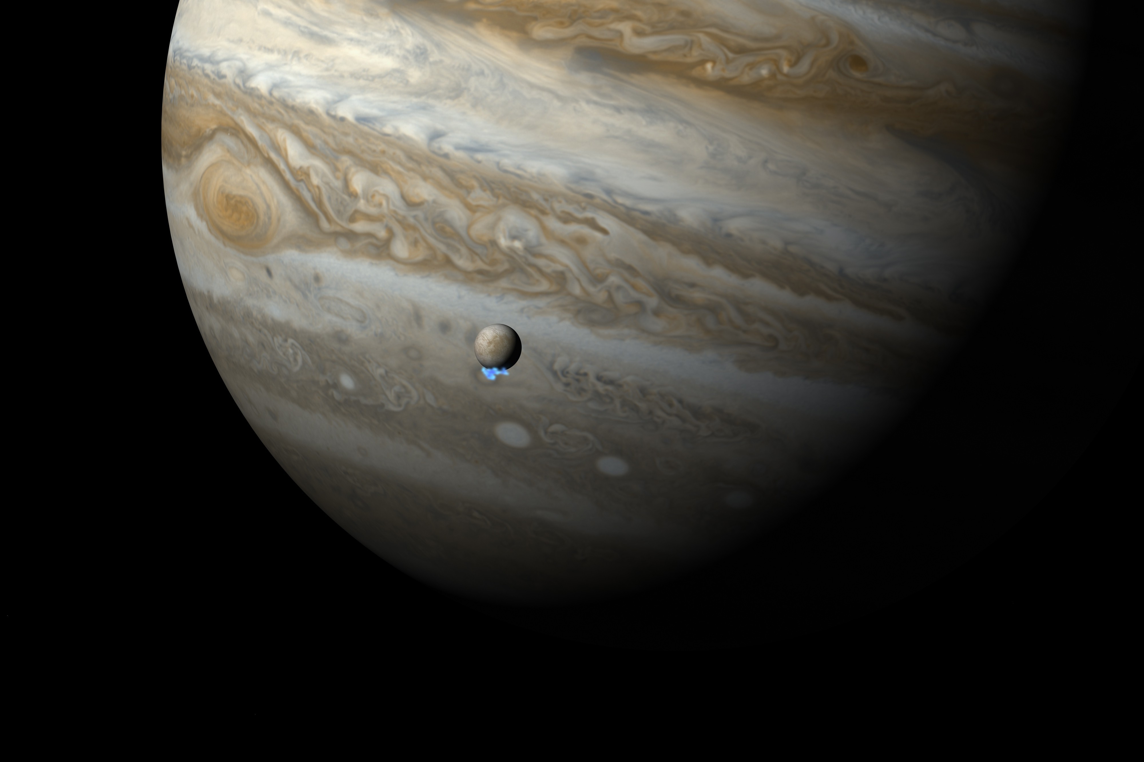 Jupiter, Planet, Moon, Space, Solar System Wallpaper