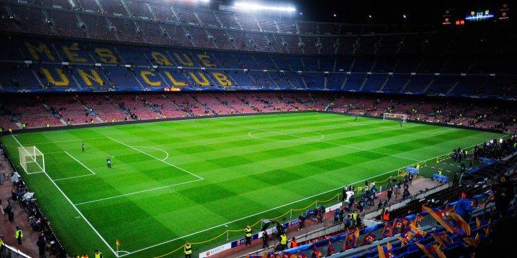 soccer, Stadium, FC Barcelona, Camp Nou, Manchester City, Champions League HD Wallpaper Desktop Background