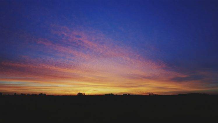 landscape, Sunset, Colorful, Nature, Sky, Clouds HD Wallpaper Desktop Background