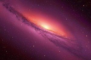 space, Render, Galaxy, Purple, Stars