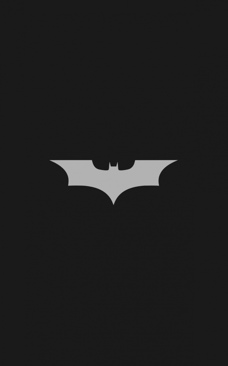 Batman Logo, Batman, Minimalism, Portrait Display Wallpapers HD