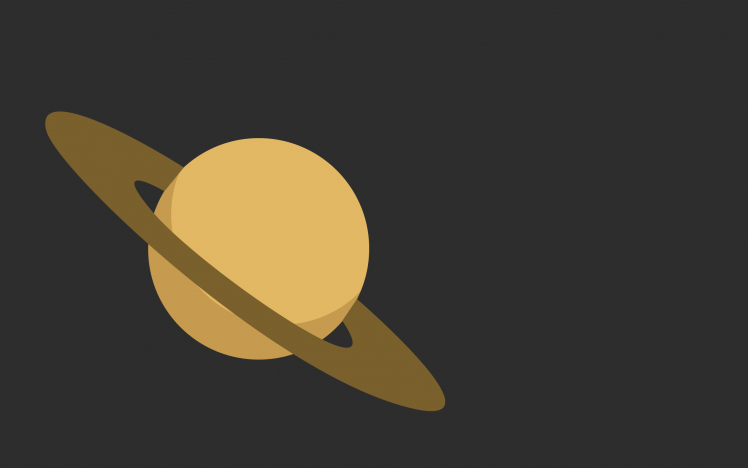 minimalism, Saturn, Vectors, Planet, Space HD Wallpaper Desktop Background