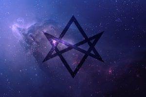 thelema, Unicursal Hexagram, Space, Universe, Purple, Bring Me The Horizon