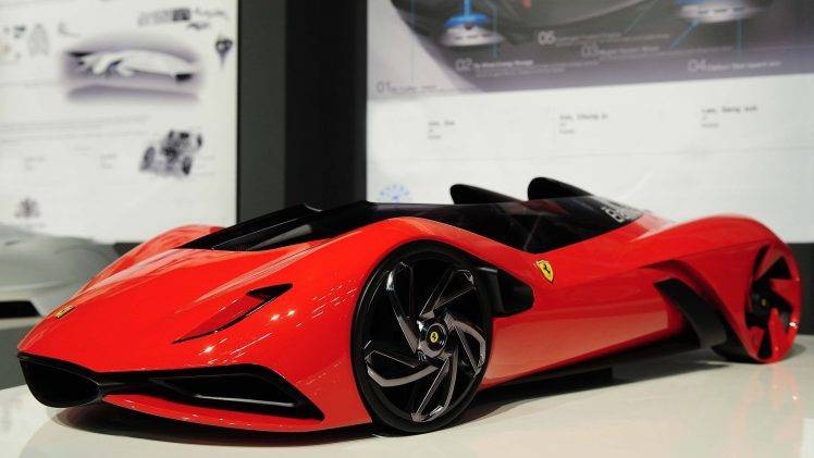 Ferrari, Ferrari Eternita, Red Cars, Vehicle HD Wallpaper Desktop Background