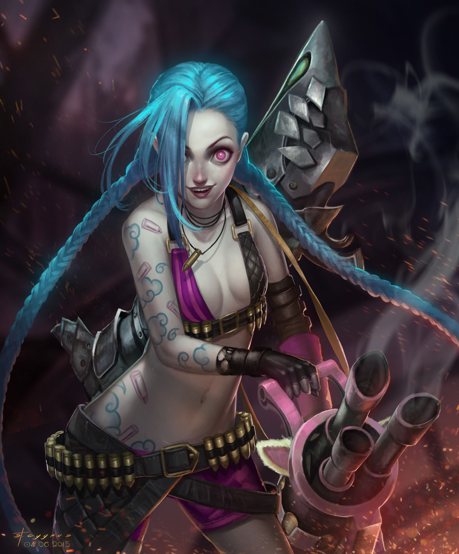 anime Girls, Jinx (League Of Legends), League Of Legends Wallpaper