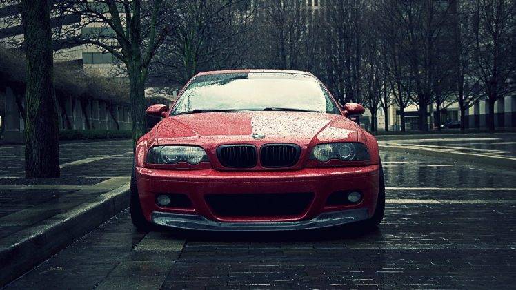 car, BMW, City, BMW M3 E46, Rain HD Wallpaper Desktop Background