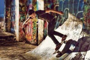 skateboard, Graffiti